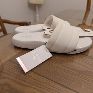 CALIA Women's SoleForm Slide White Size Multi NWT
